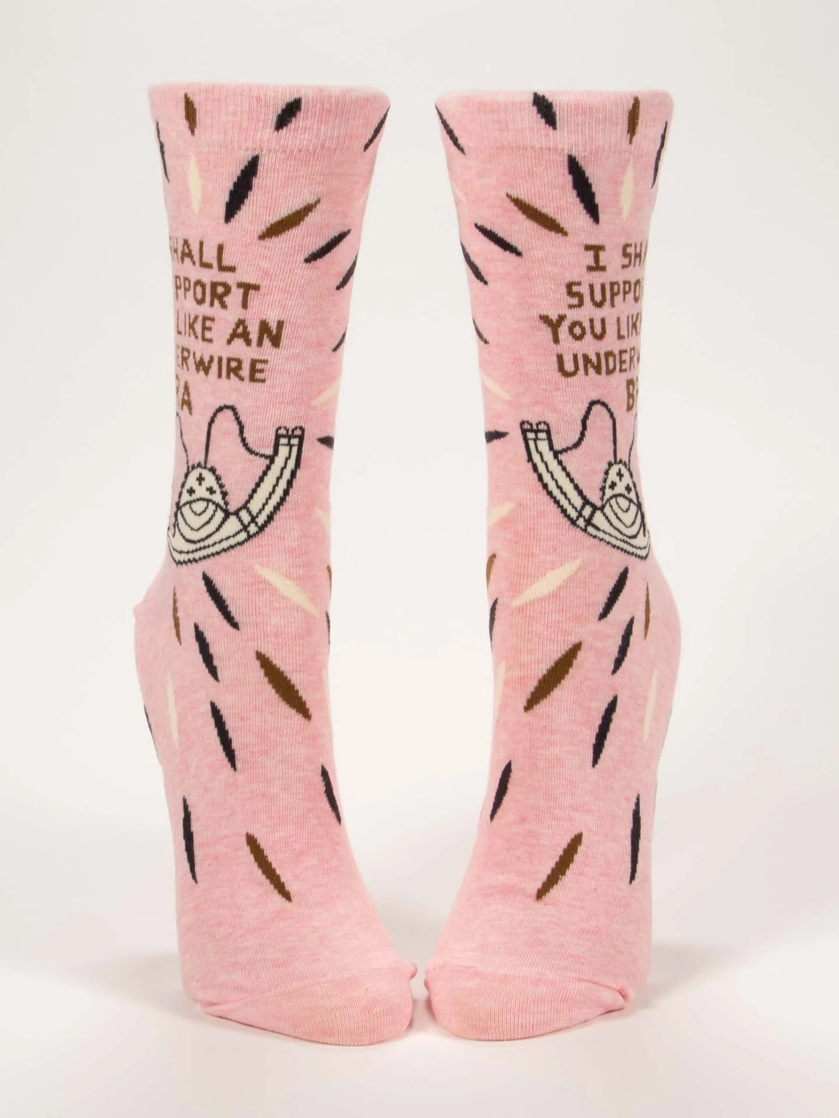 I Shall Support You Like An Underwire Bra Women's Crew Socks