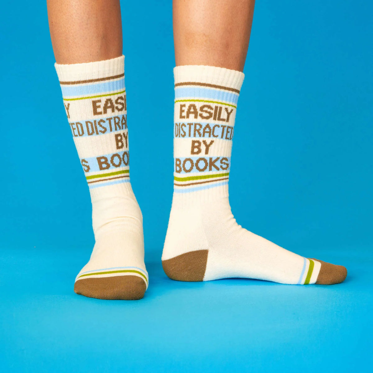 Easily Distracted By Books Gym Socks