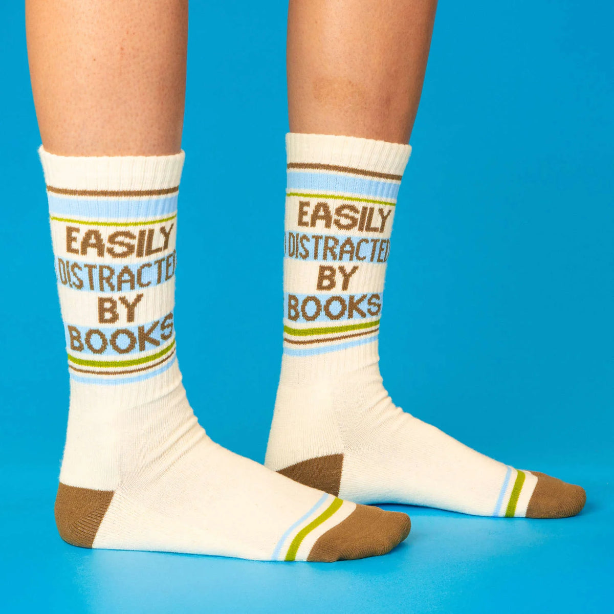 Easily Distracted By Books Gym Socks