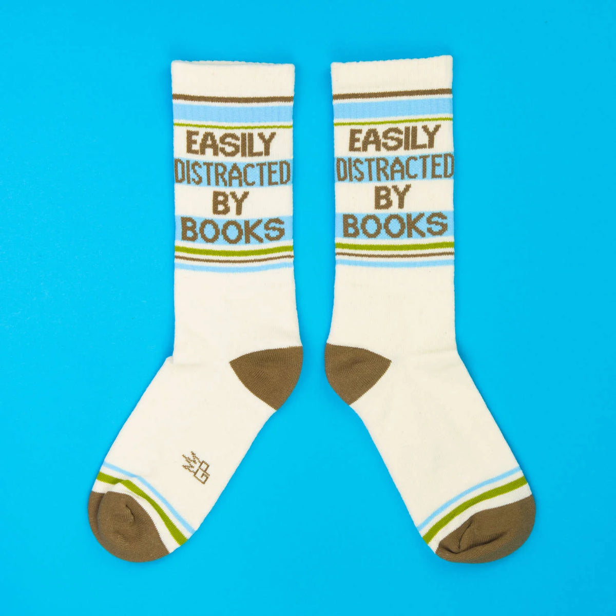 Easily Distracted By Books Gym Socks