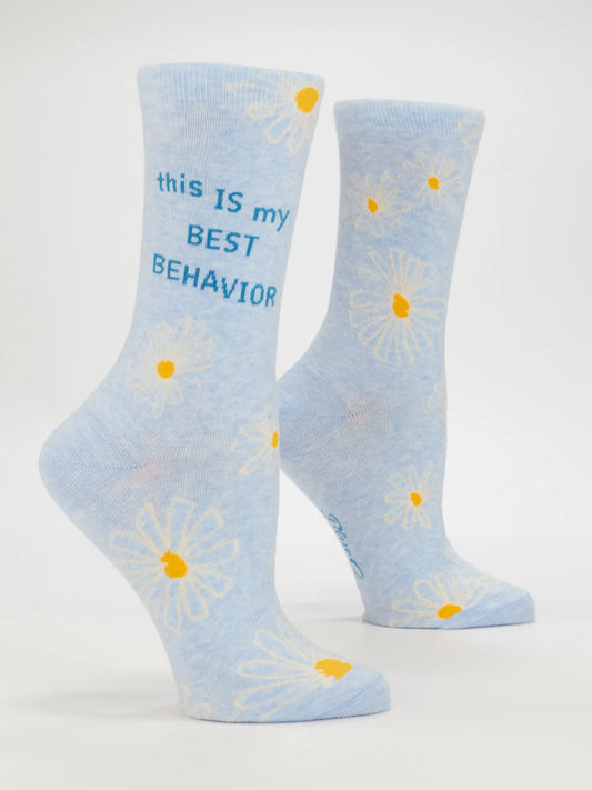 This IS My Best Behavior Women's Crew Socks
