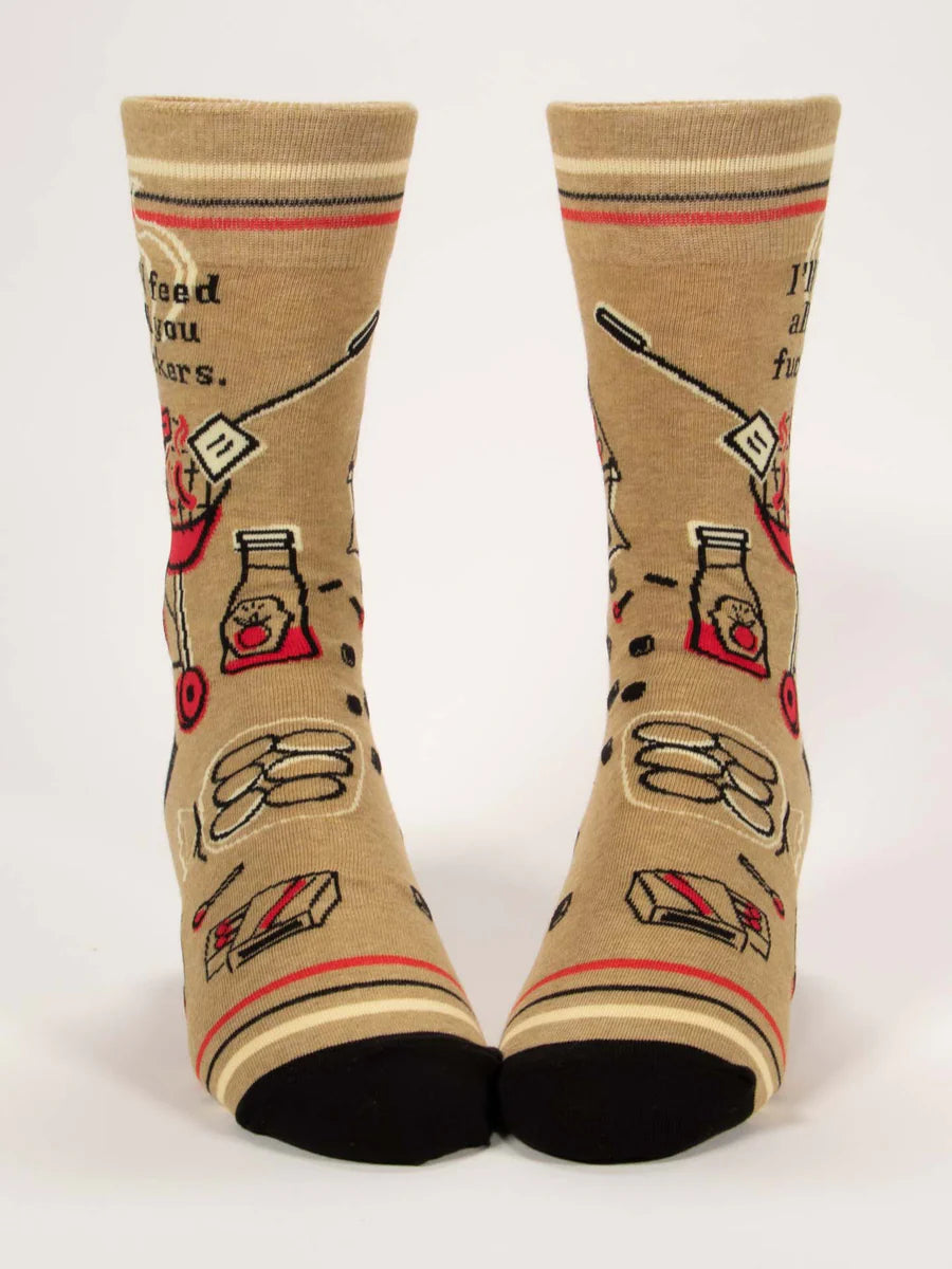 I'll Feed All You Fucker's Men's Crew Socks