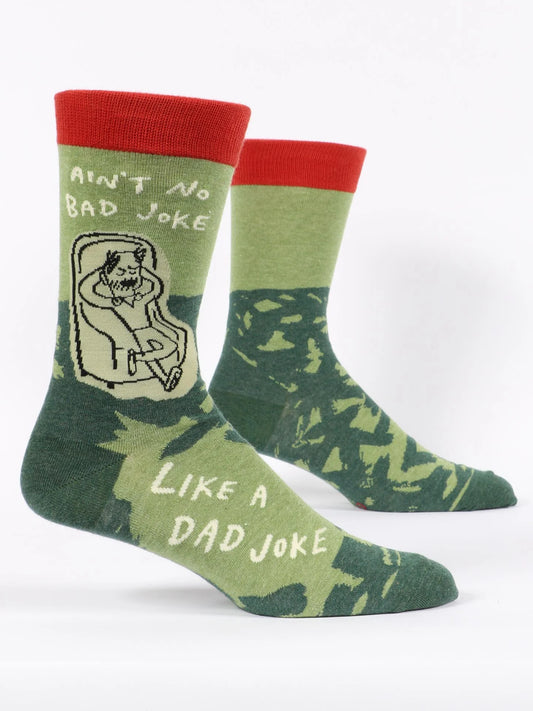 Ain't No Bad Joke Like A Dad Joke Crew Socks