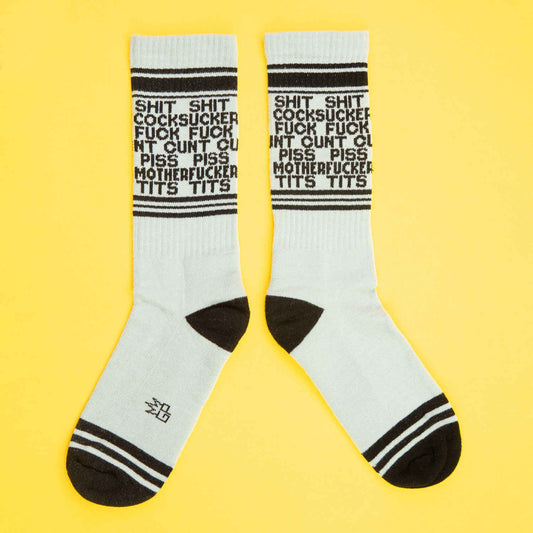Dirty Words Gym Socks