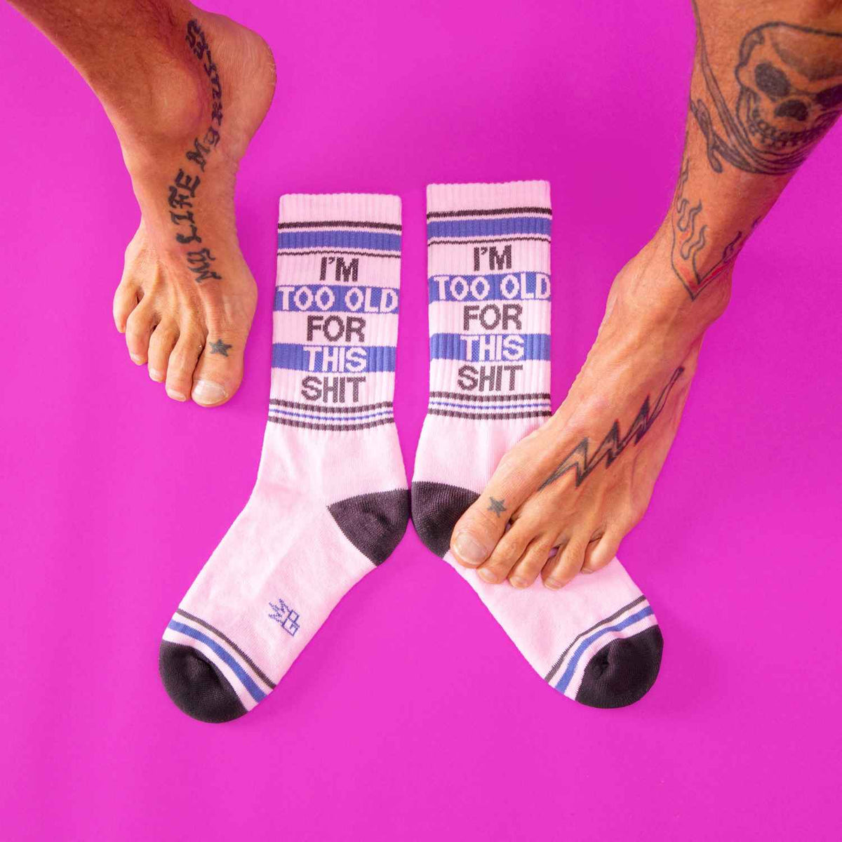 I'm Too Old For This Shit Gym Socks